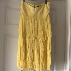 Bebe yellow dress Size L
